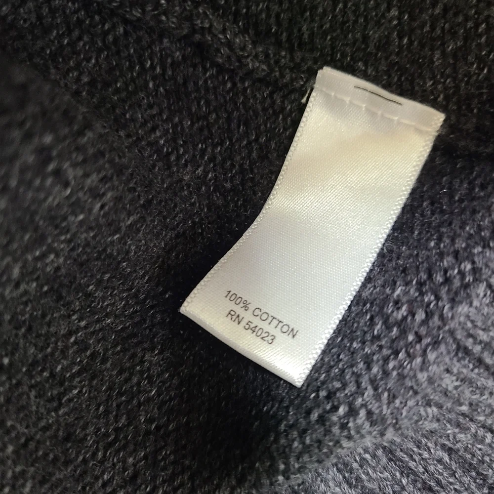Banana Republic Mens Full Zip Caridigan‎ Charcoal Gray Size L
